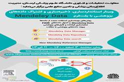 وبینار استانداردسازی، ذخیره‌سازی و اشتراک داده‌های پژوهشی با پلت‌فرم Mendeley Data*